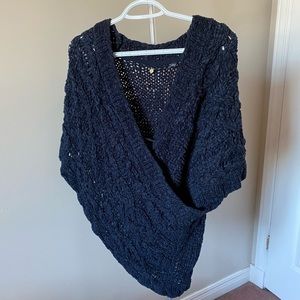 Knitted and Knotted Wrap Sweater